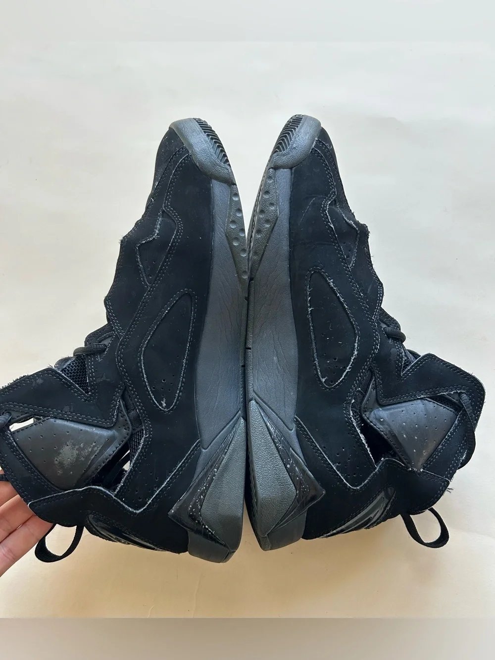 Jordan Black Suede High-Top Sneakers size 10.5